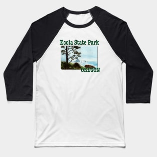 Ecola State Park Baseball T-Shirt